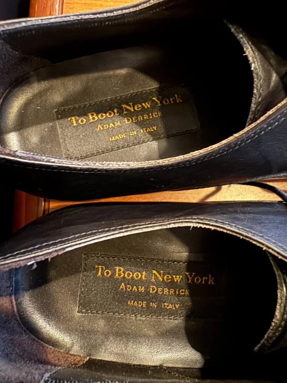 Adam Derrick To Boot New York Aidan Black Calf Cap Toe Oxford US 11 - Picture 8 of 10